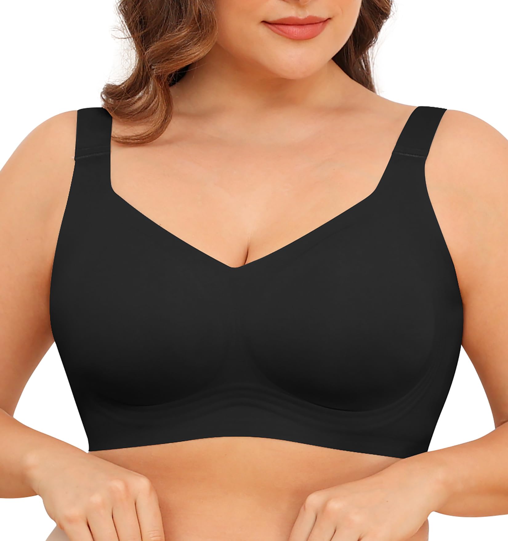 Xcutting Women Wirefree Bras for Everyday Comfortable Wireless Padded Bras Women Full Coverage No Underwire